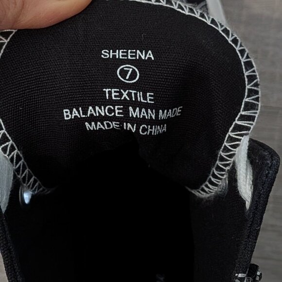 NWT Lauren Lorraine Black Jewel Sheena High Top Sneakers 7 - Picture 6 of 8